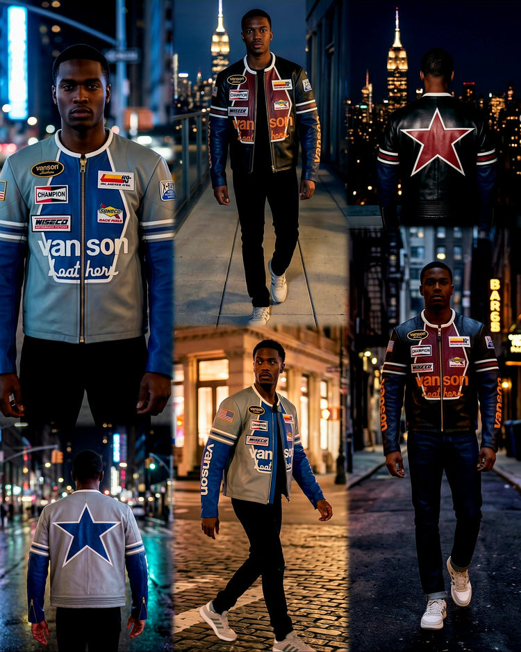 Vanson Leathers Star Men's Jacket.