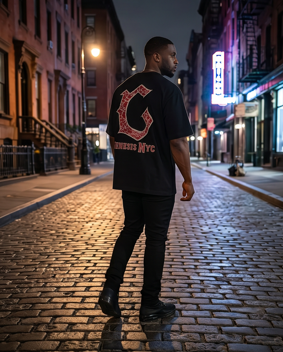 Genesis N.Y.C. Men's Limited Rhinestone T-Shirt