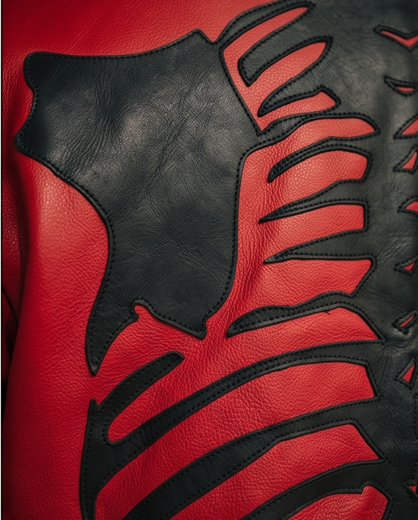 Vanson Leathers Limited Bone Skeleton Men's Jacket