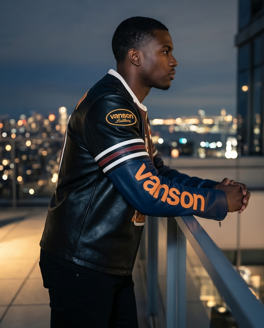 Vanson Star Men's Leather Jacket