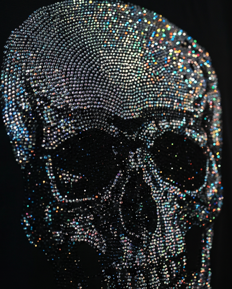 Genesis N.Y.C. Men's Skull Limited Rhinestone T-Shirt