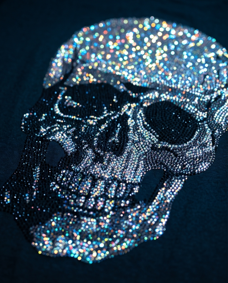 Genesis N.Y.C. Men's Skull Limited Rhinestone T-Shirt
