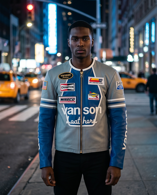 Vanson Star Men's Leather Jacket